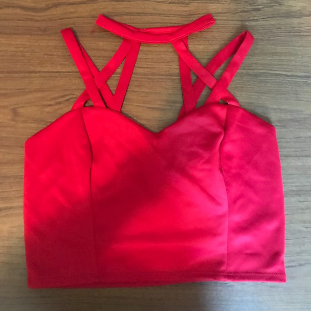 Strapped Red Crop too!